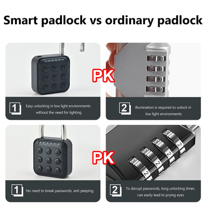 Fingerprint Lock Keyless with Tuya APP Drawer Safety Lock Waterproof Smart Padlock for Cabinet Backpack Offices PasswordLock