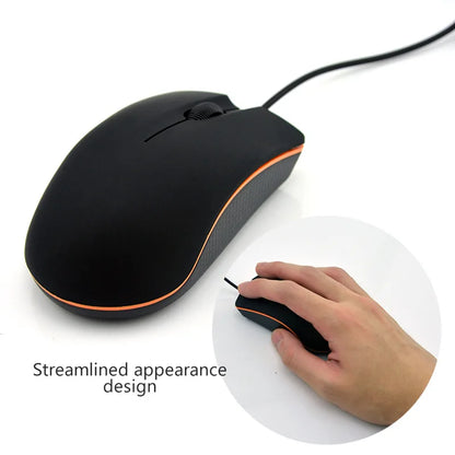 Pc Accessories High-quality 4 Keys Portable Wired Mouse For Desktop Laptop Computer Gamer Mouse 1200dpi Matte Texture Usb Mice