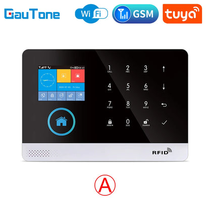 GauTone PG103 Alarm System for Home Burglar Security 433MHz WiFi GSM Alarm Wireless Tuya Smart House App Control